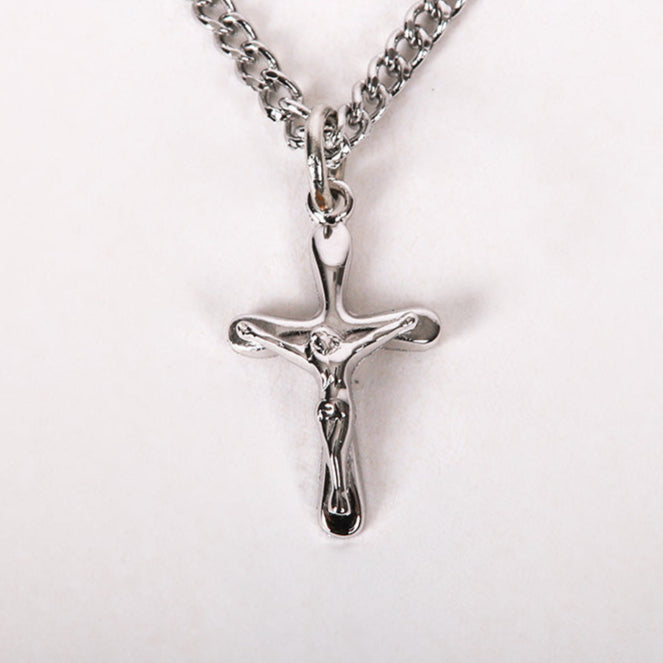 Necklace Crucifix – Small Silver – 16