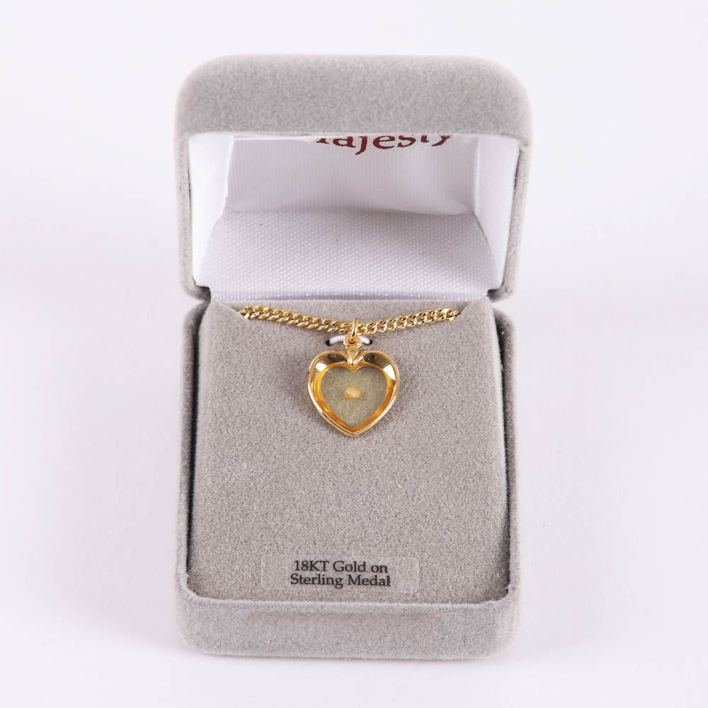 Necklace – Mustard Seed Gold Over Sterling Silver – 18″