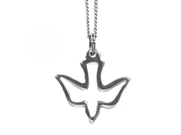 Necklace Dove Cut Out – Sterling Silver – 16-18″