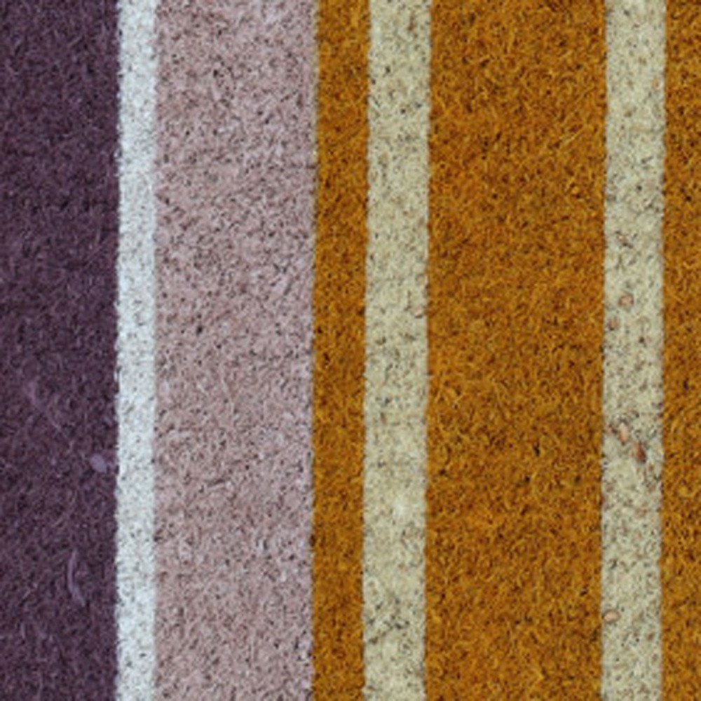 18" X 30" Beige and Black Coir Home Sweet Home Outdoor Door Mat