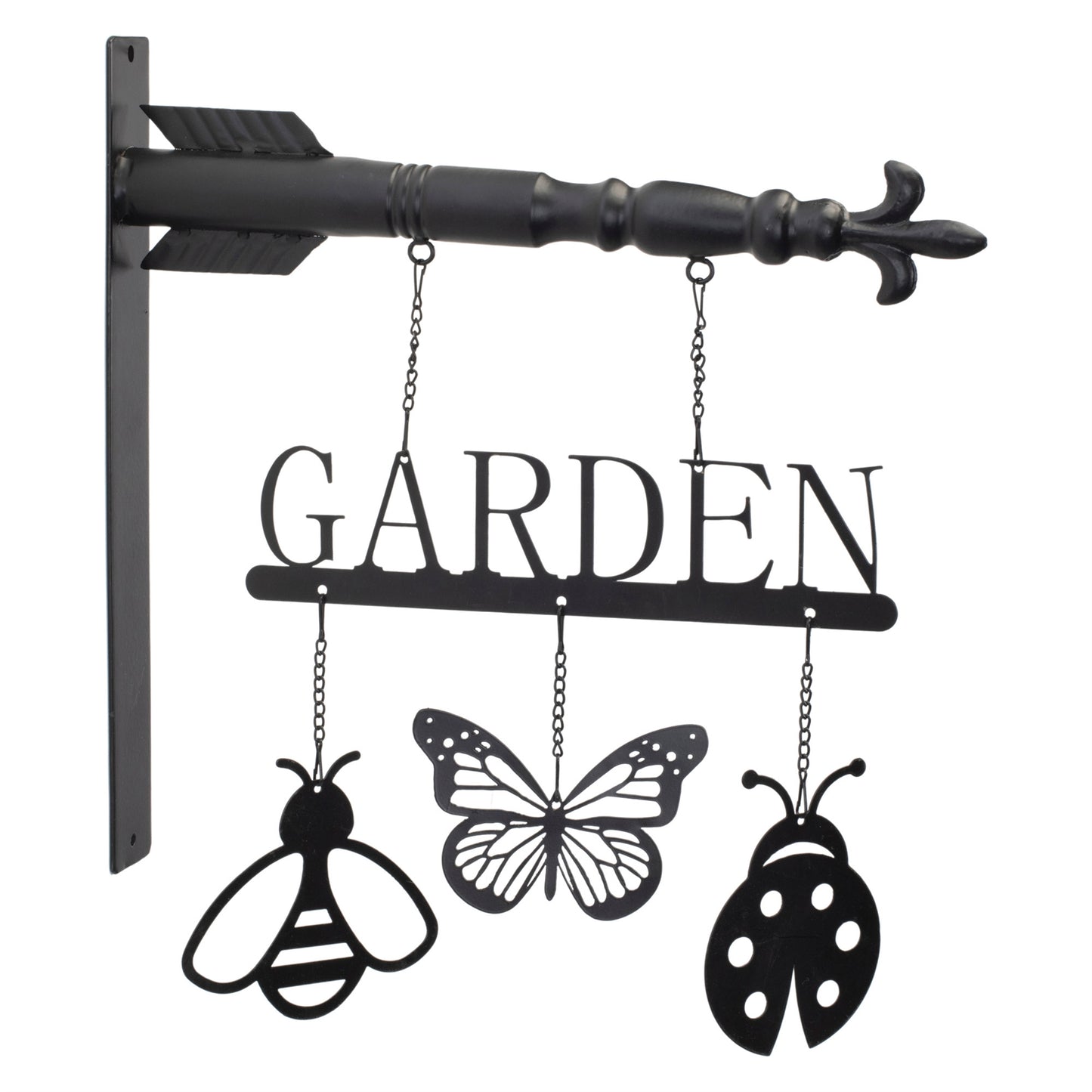 Butterfly Insect Metal Garden Sign 15.5"H