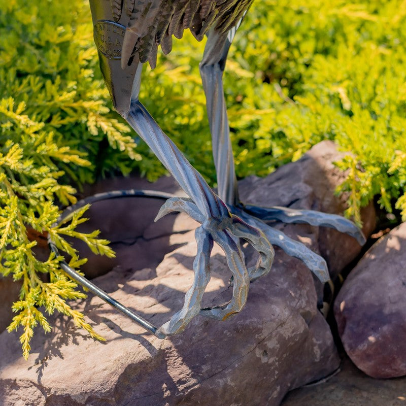 29.28" Tall Painted Iron Rooster Decoration "Hugo"