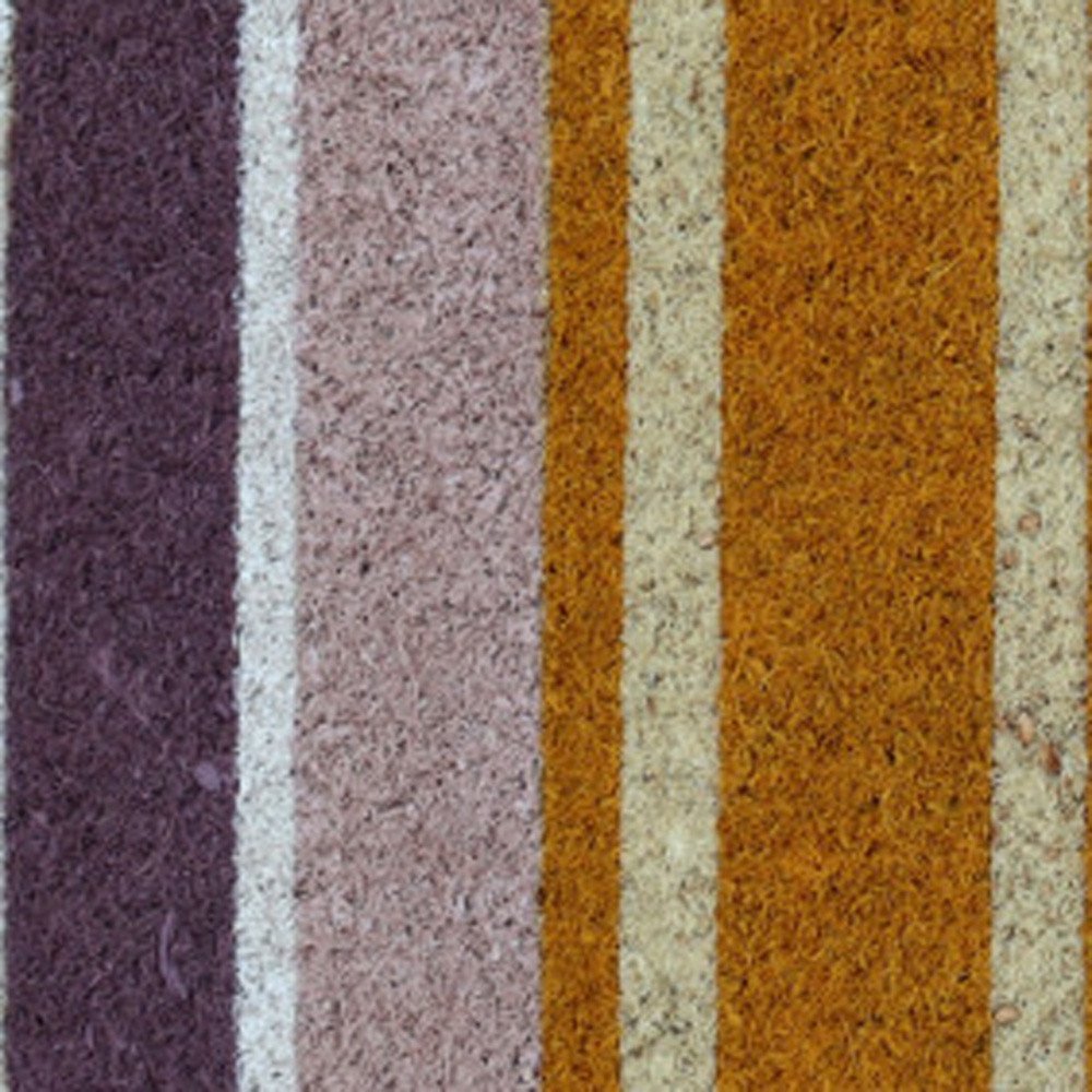 18" X 30" Beige and Black Coir Home Sweet Home Outdoor Door Mat