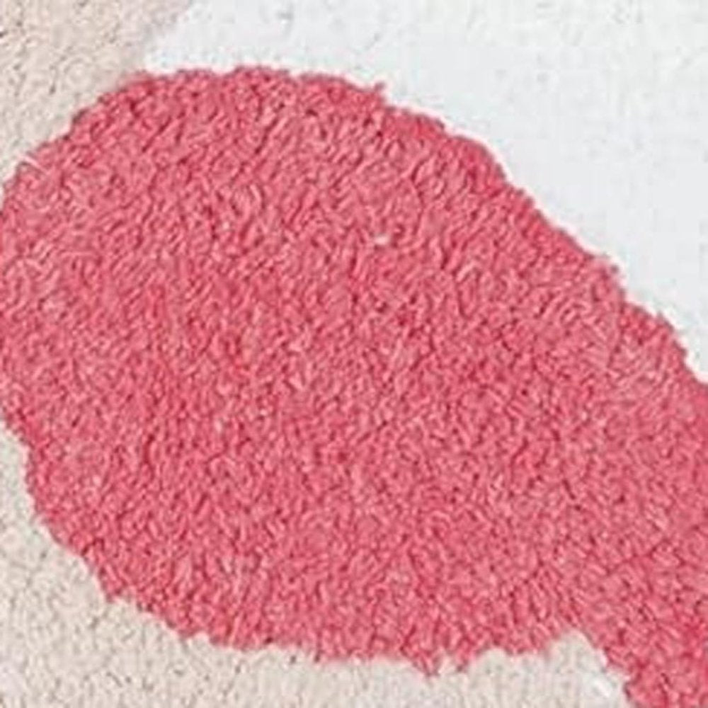 32" Pink And White Cotton Flamingo Non Slip Bath Rug