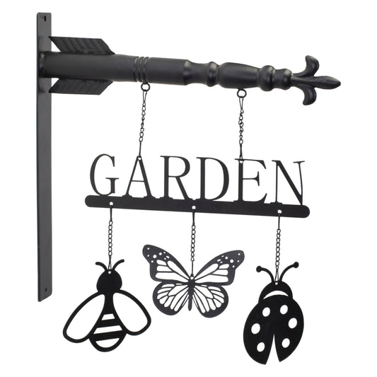 Butterfly Insect Metal Garden Sign 15.5"H