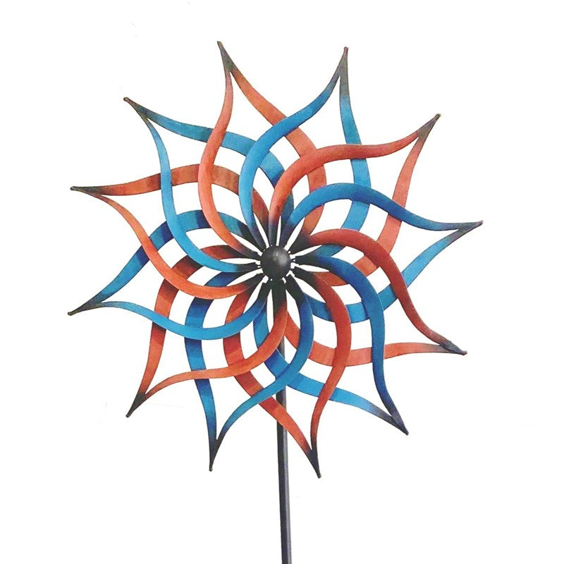 72" Tall Abstract Metal Windmill Stake "Maeve"